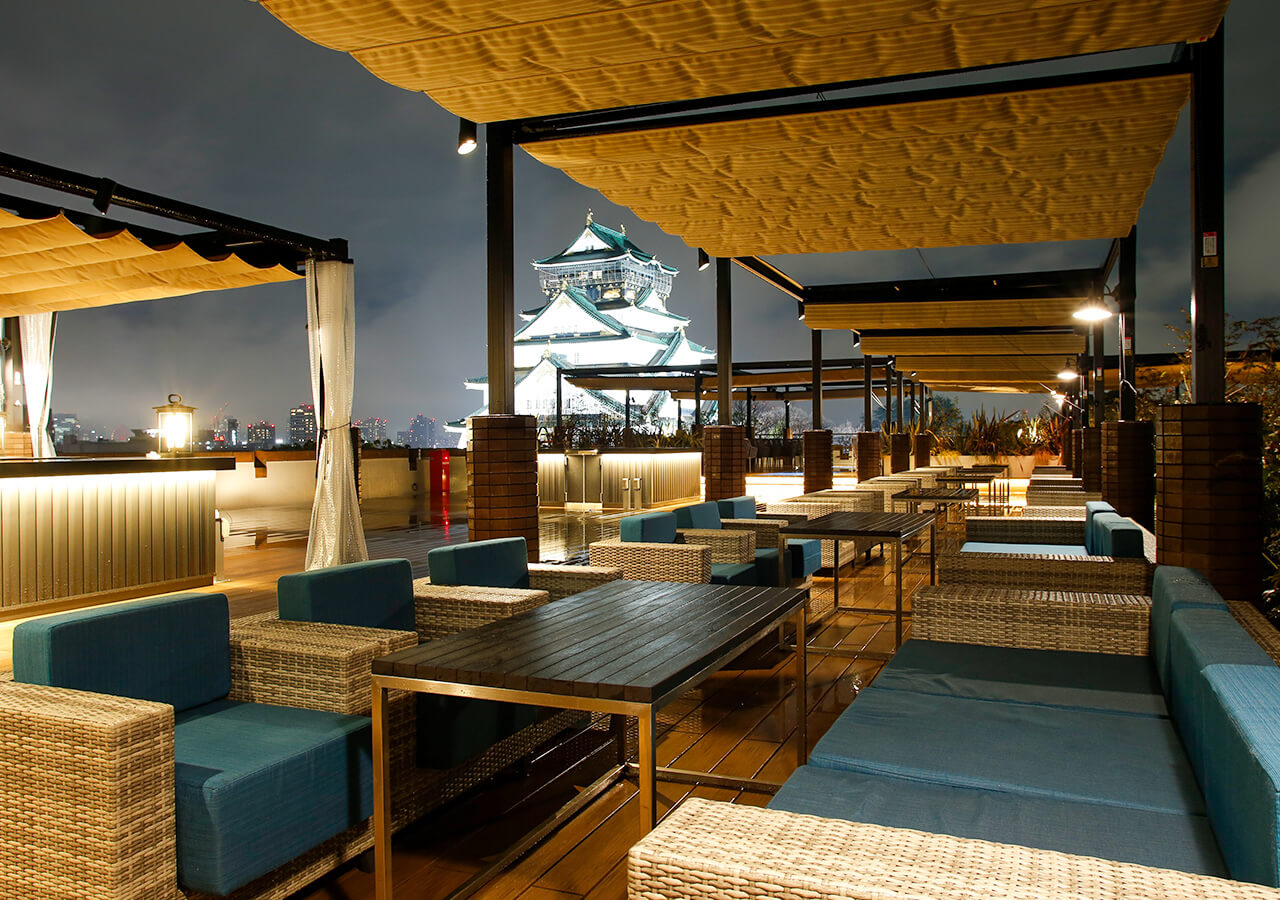 大阪城を望むBBQレストラン | BLUE BIRDS ROOF TOP TERRACE【公式】