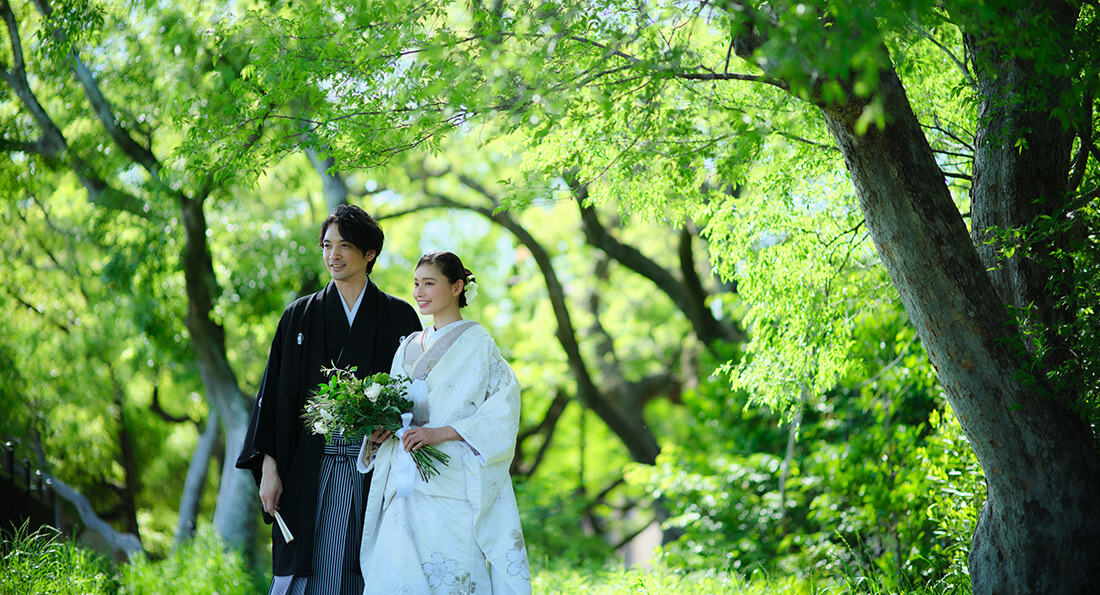 【和装 | 5～7月限定】 西の丸庭園で新緑に囲まれて撮影するプラン